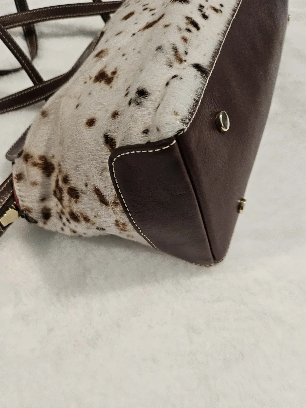 Bellissimo Cavalcanti Collection Genuine Leather Hair/Hide Italian Handbag- O/S